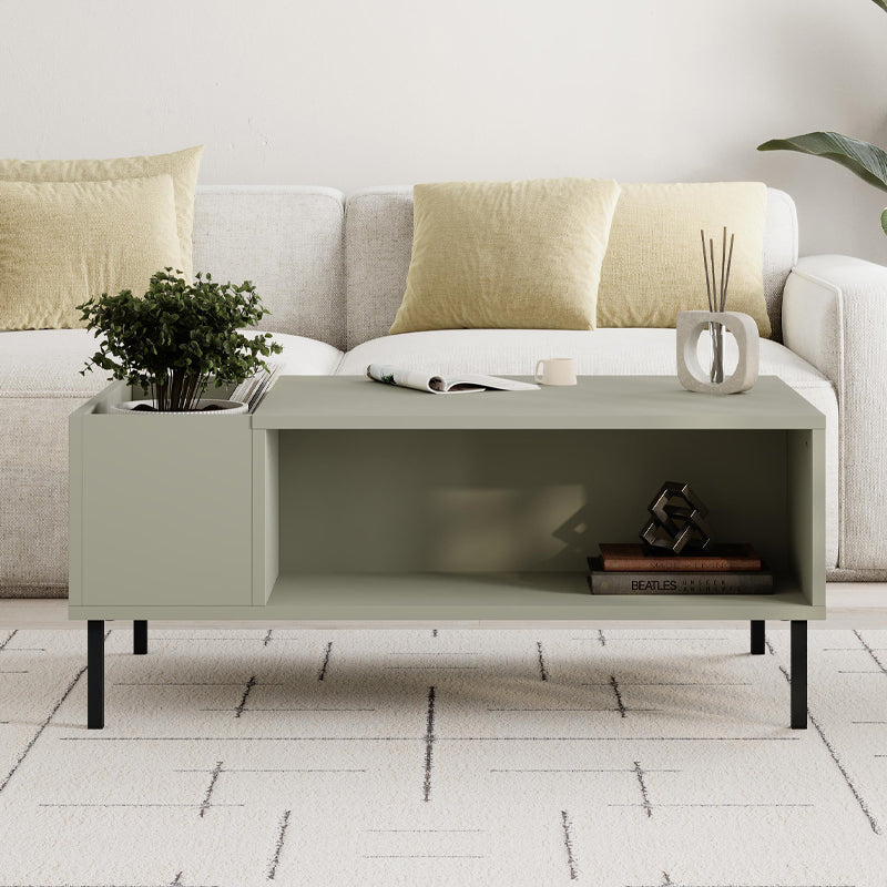 Τραπεζάκι Σαλονιού Vena Χρώμα Ash Green 100x60x42