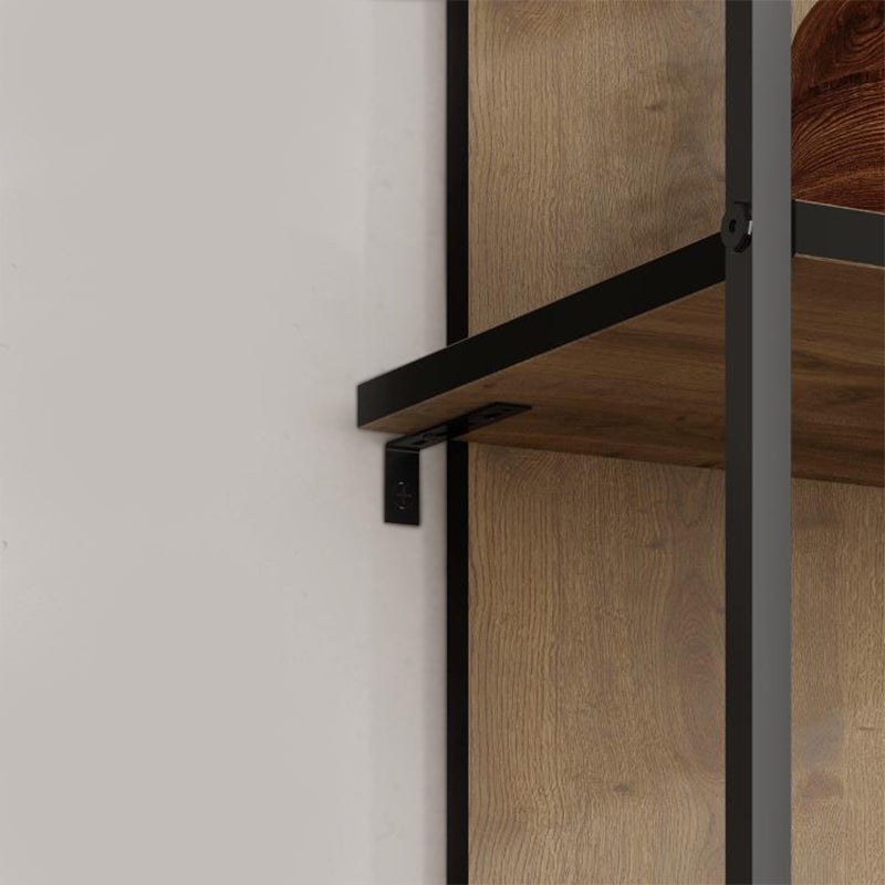 Βιβλιοθήκη Archy Χρώμα Ανοιχτό Καρυδί 53x31,7x180