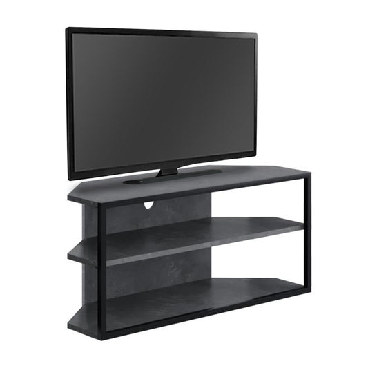 Έπιπλο Τηλεόρασης Γωνιακό Echo Χρώμα Γκρι Ρετρό 98x37x45