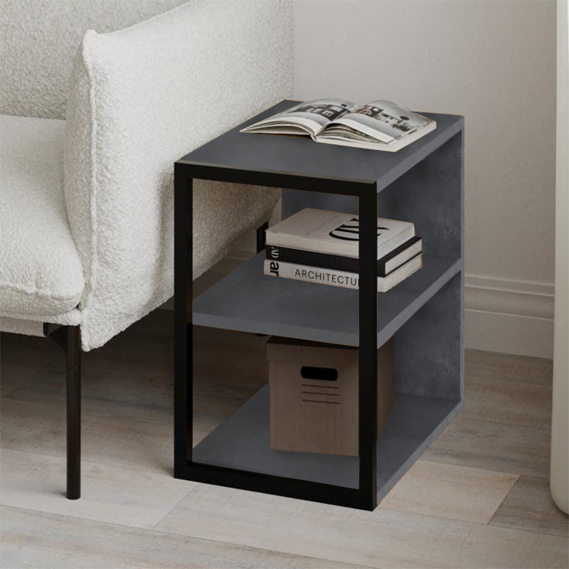 Τραπεζάκι Βοηθητικό - Κομοδίνο Echo Χρώμα Γκρι Ρετρό 30x42x45