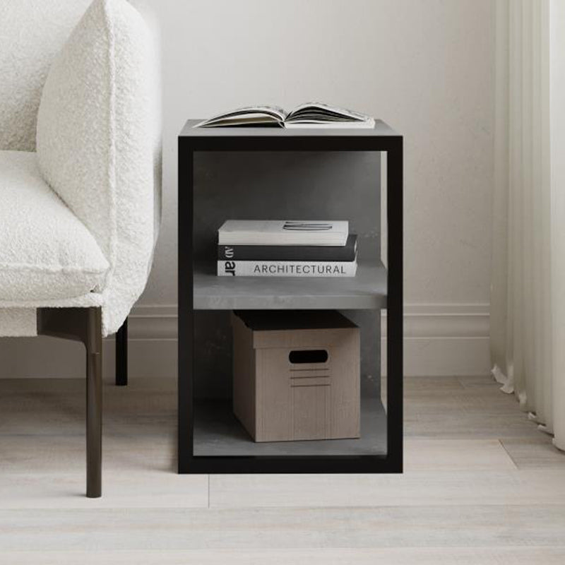 Τραπεζάκι Βοηθητικό - Κομοδίνο Echo Χρώμα Γκρι Ρετρό 30x42x45