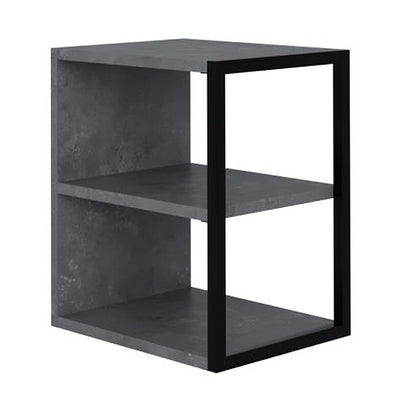 Τραπεζάκι Βοηθητικό - Κομοδίνο Echo Χρώμα Γκρι Ρετρό 30x42x45