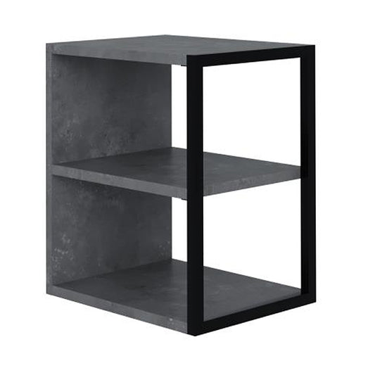 Τραπεζάκι Βοηθητικό - Κομοδίνο Echo Χρώμα Γκρι Ρετρό 30x42x45