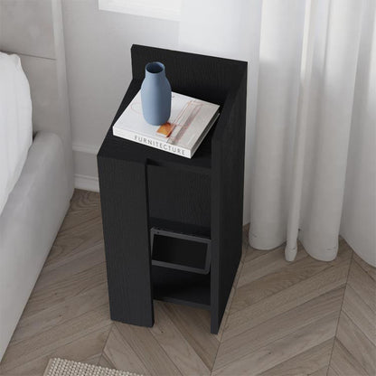 Κομοδίνο Elos Δεξί Χρώμα Black Wood 25x27x60