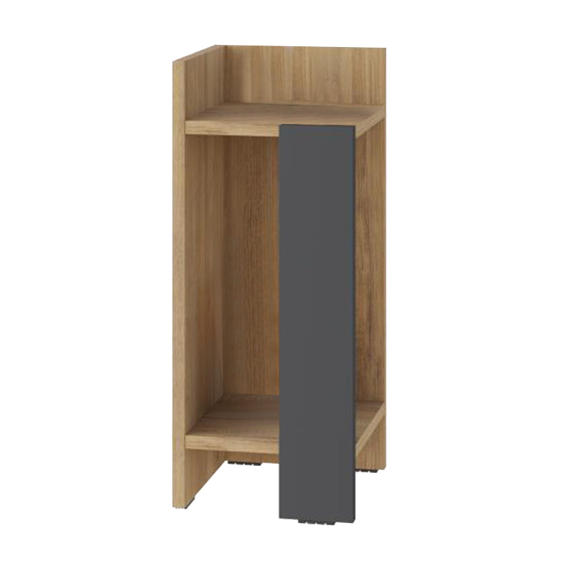 Κομοδίνο Elos Αριστερό Χρώμα Sapphire Oak - Ανθρακί 25x27x60