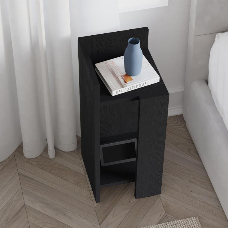 Κομοδίνο Elos Αριστερό Χρώμα Black Wood 25x27x60