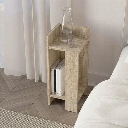 Elos Nightstand Left Travertine color 25x27x60
