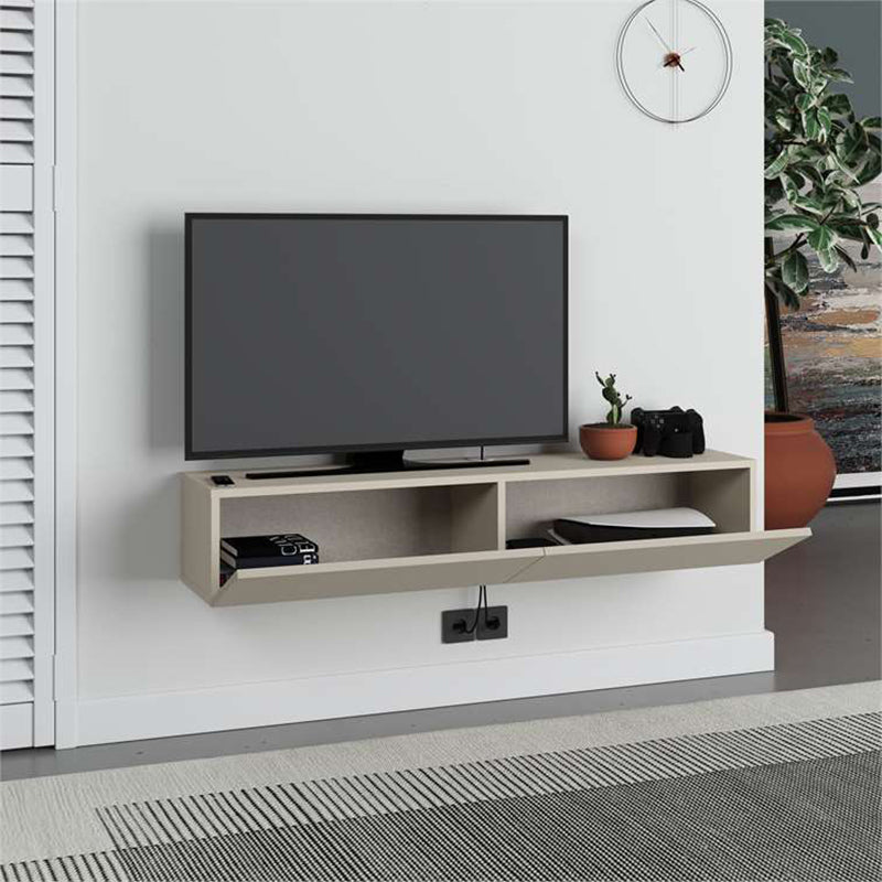Έπιπλο Τηλεόρασης Επιτοίχιο Francy Χρώμα Sandstone 135x31,7x25