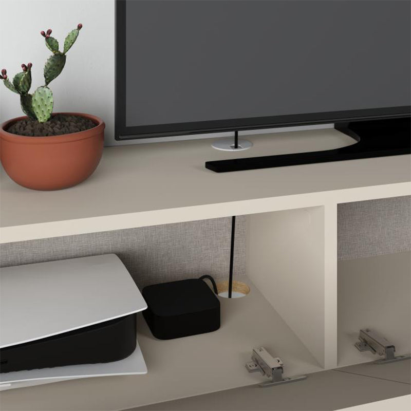 Έπιπλο Τηλεόρασης Επιτοίχιο Francy Χρώμα Sandstone 135x31,7x25