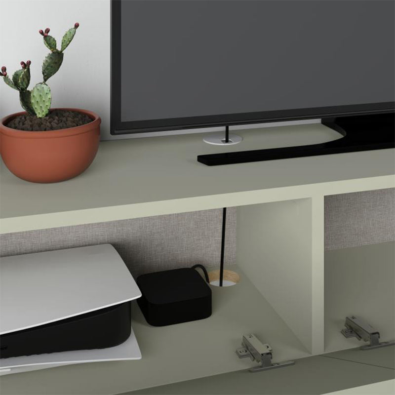 Έπιπλο Τηλεόρασης Επιτοίχιο Francy Χρώμα Ash Green 135x31,7x25