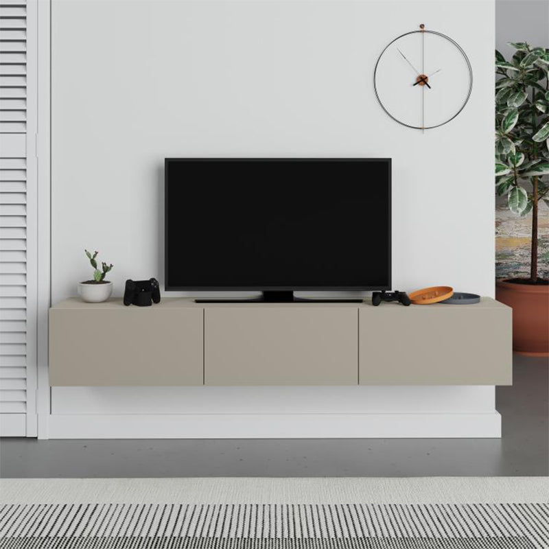 Έπιπλο Τηλεόρασης Επιτοίχιο Francy Χρώμα Sandstone 180x30x30