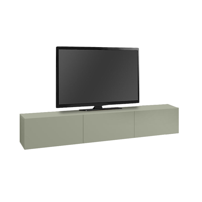 Έπιπλο Τηλεόρασης Επιτοίχιο Francy Χρώμα Ash Green 180x30x30