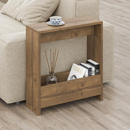 Τραπεζάκι Βοηθητικό Simpi Χρώμα Ανοιχτό Καρυδί 55x20x60