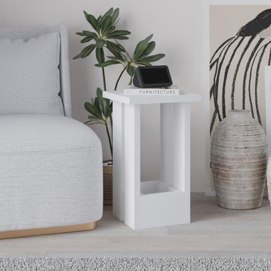 Τραπεζάκι Βοηθητικό Tasos Χρώμα Λευκό 30x30x50,3