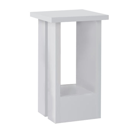 Τραπεζάκι Βοηθητικό Tasos Χρώμα Λευκό 30x30x50,3