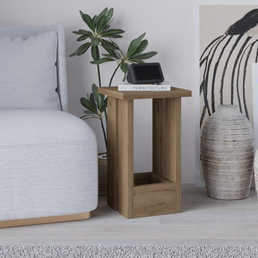 Τραπεζάκι Βοηθητικό Tasos Χρώμα Sepet Oak 30x30x50,3