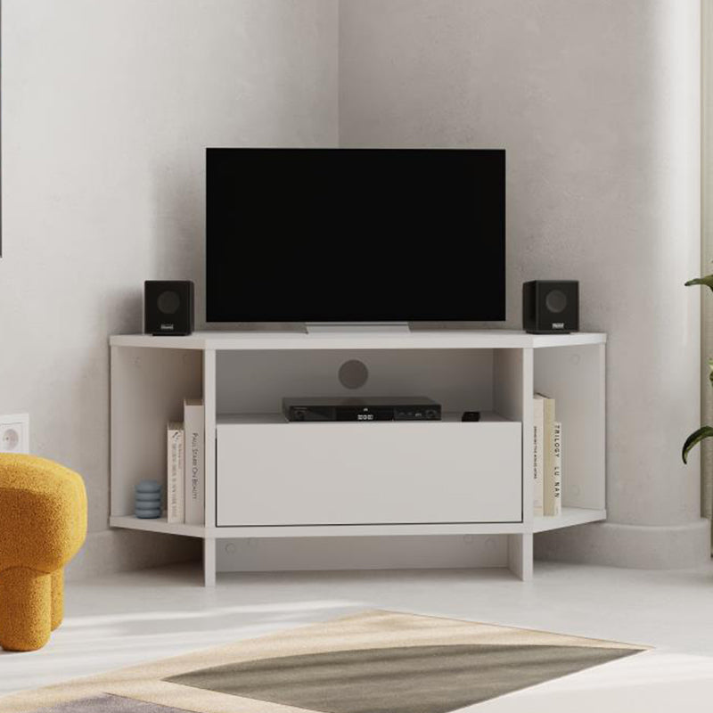 Έπιπλο Τηλεόρασης Γωνιακό Viva Χρώμα Λευκό 95,7x35,4x45