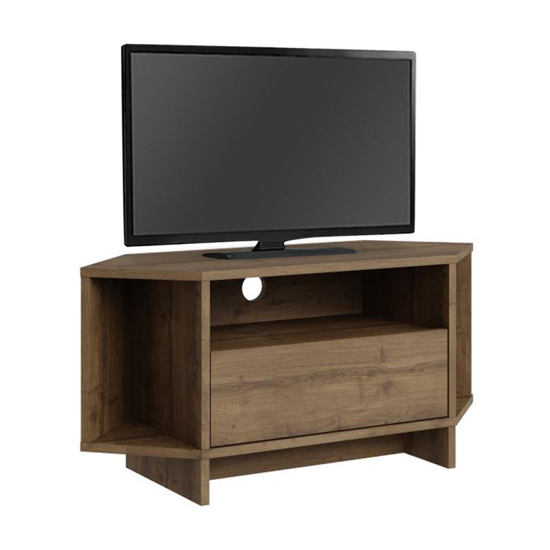 Έπιπλο Τηλεόρασης Γωνιακό Viva Χρώμα Ανοιχτό Καρυδί 95,7x35,4x45