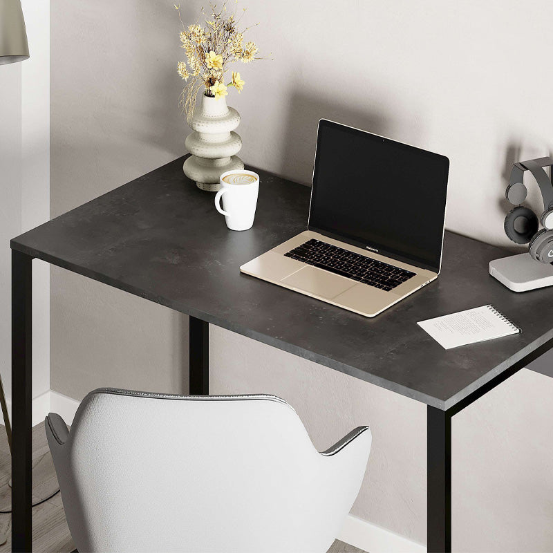 Γραφείο Εργασίας Inna Χρώμα Γκρι Ρετρό - Silky Black 100x60x75