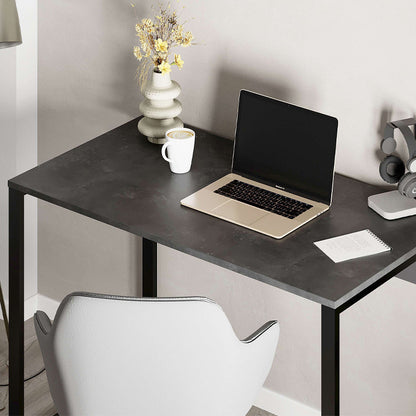 Γραφείο Εργασίας Inna Χρώμα Γκρι Ρετρό - Silky Black 100x60x75