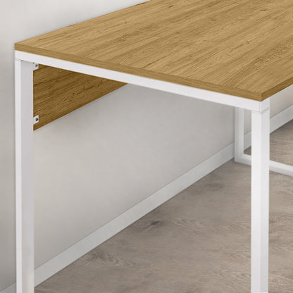 Γραφείο Εργασίας Inna Χρώμα Sapphire Oak - Λευκό 100x60x75