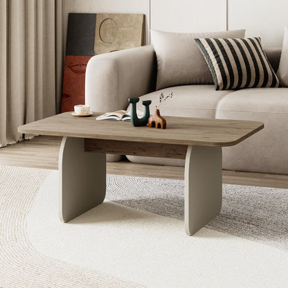 Τραπεζάκι Σαλονιού Pietra Χρώμα Sepet Oak - Sandstone 100x60x41,8