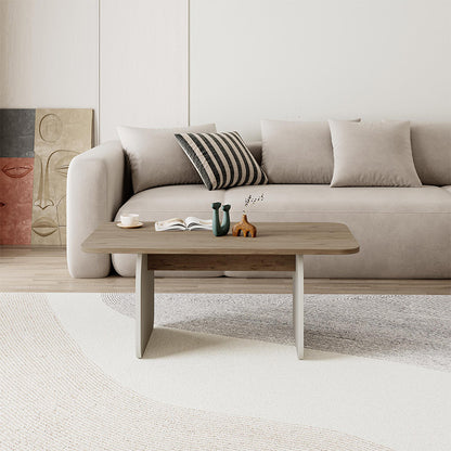 Τραπεζάκι Σαλονιού Pietra Χρώμα Sepet Oak - Sandstone 100x60x41,8