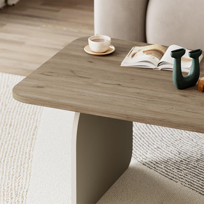 Τραπεζάκι Σαλονιού Pietra Χρώμα Sepet Oak - Sandstone 100x60x41,8