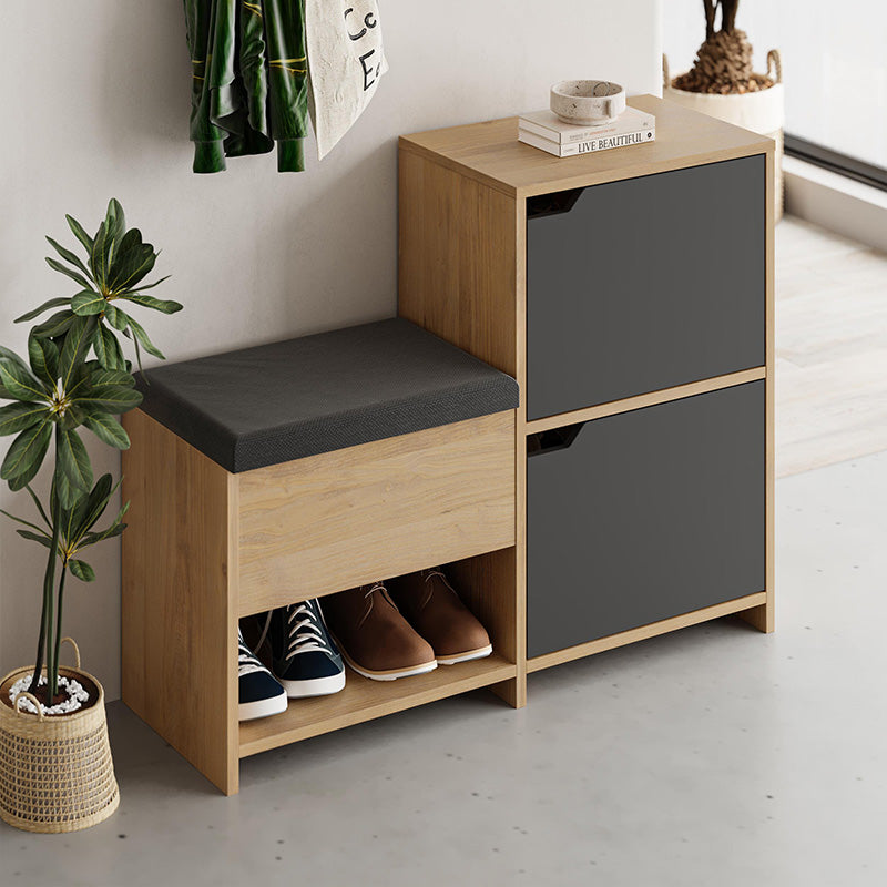 Παπουτσοθήκη Haven Χρώμα Sapphire Oak - Ανθρακί 101x35x80,4