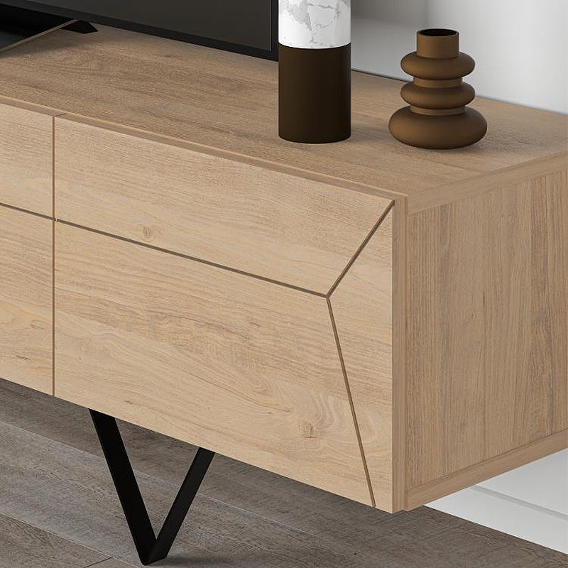 Έπιπλο Τηλεόρασης Jacomen Χρώμα Sapphire Oak 160x35x43