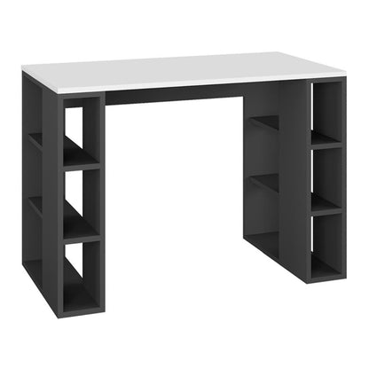 Γραφείο Εργασίας Colmar Χρώμα Ανθρακί - Λευκό 106x50x75