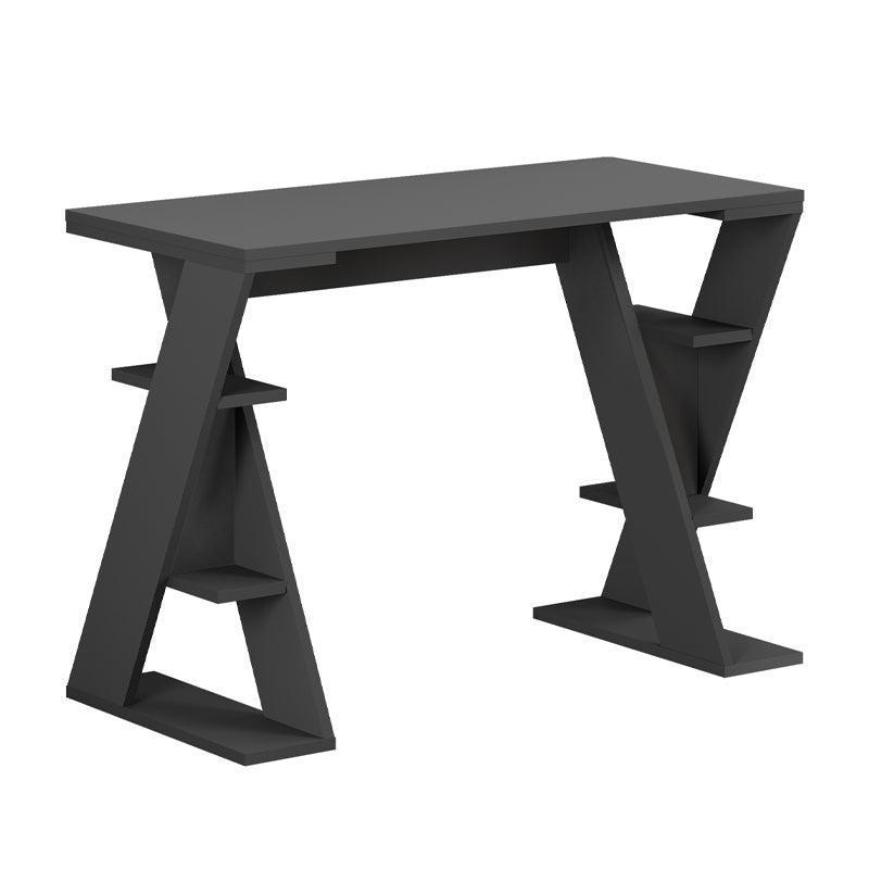 Γραφείο Εργασίας Papillon Χρώμα Ανθρακί 106x50x75