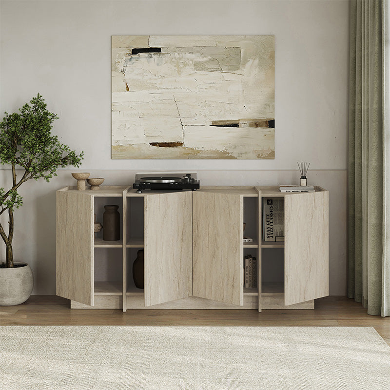 Μπουφές Dorma Χρώμα Travertine 180x45x80,2