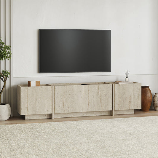 Έπιπλο Τηλεόρασης Lowen Χρώμα Travertine 180x35x46,2