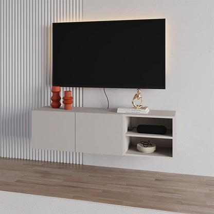 Έπιπλο Τηλεόρασης Επιτοίχιο Conrad Χρώμα Sandstone 140x35x38