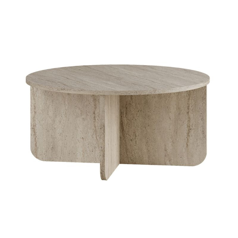 Hillary Coffee Table Travertine Colour Ø80x38
