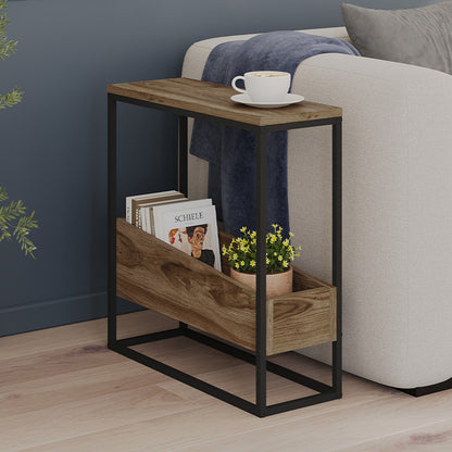Τραπεζάκι Βοηθητικό Lido Χρώμα Καρυδί UD 60x22x62