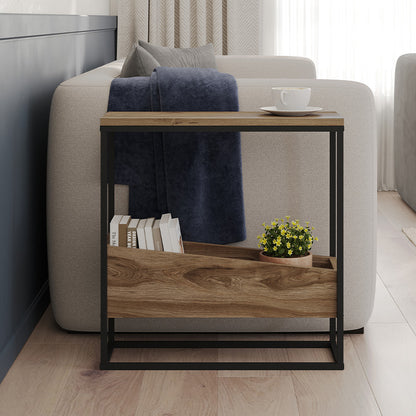 Τραπεζάκι Βοηθητικό Lido Χρώμα Καρυδί UD 60x22x62