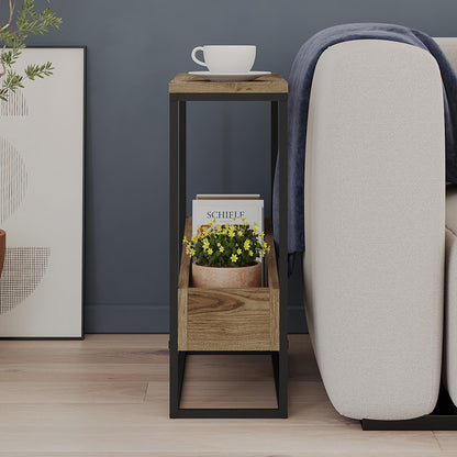 Τραπεζάκι Βοηθητικό Lido Χρώμα Καρυδί UD 60x22x62