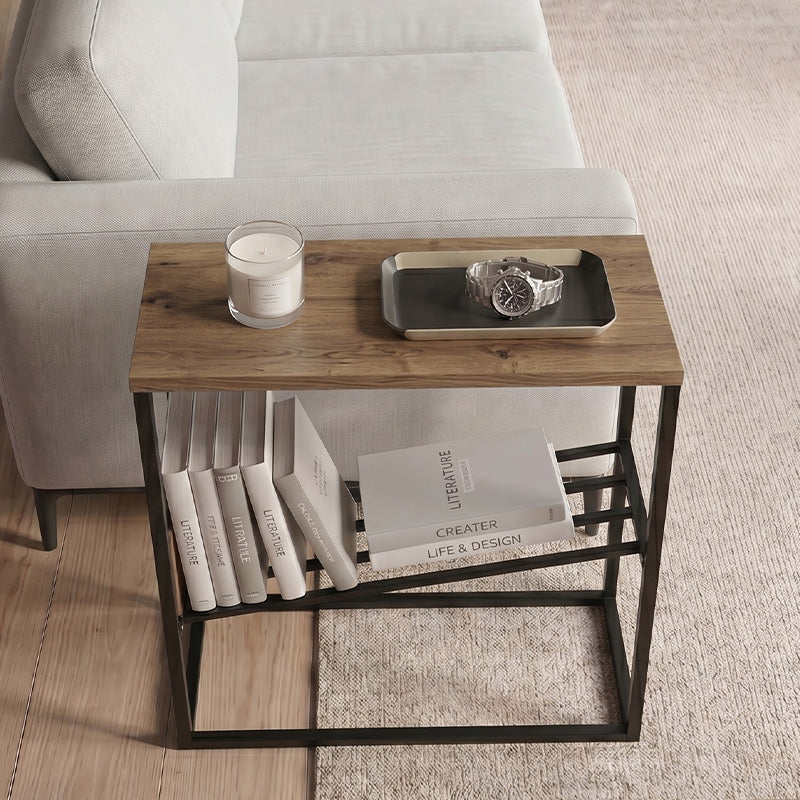 Side Table Tenol Light Walnut 55x25x62