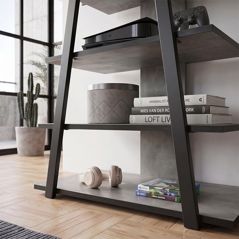 TV Stand Lyno Retro Grey 70,4x54x80