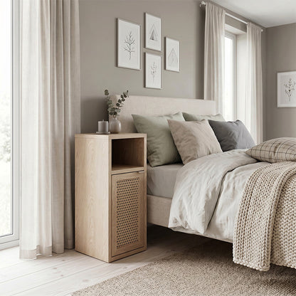 Κομοδίνο Inca Χρώμα Light Oak 25,2x32x60