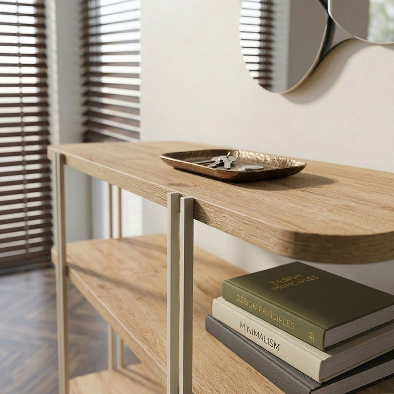 Console Notus Color Sapphire Oak 92x34.5x75