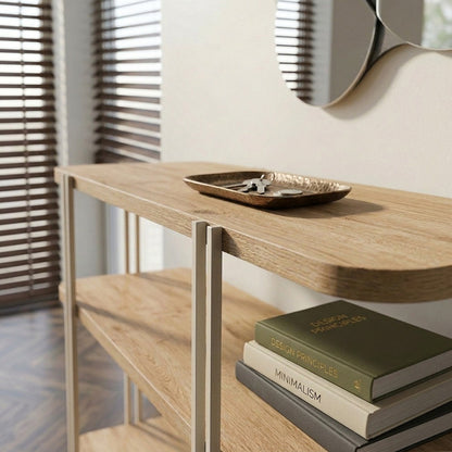 Console Notus Color Sapphire Oak 92x34.5x75