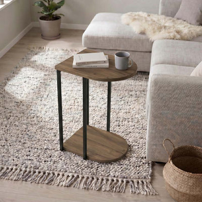 Roya Side Table Light Walnut 41.5x32x56