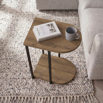 Roya Side Table Light Walnut 41.5x32x56