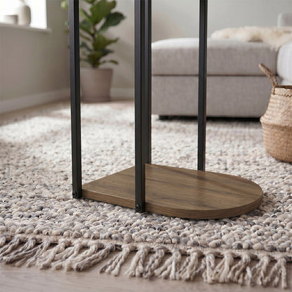 Roya Side Table Light Walnut 41.5x32x56