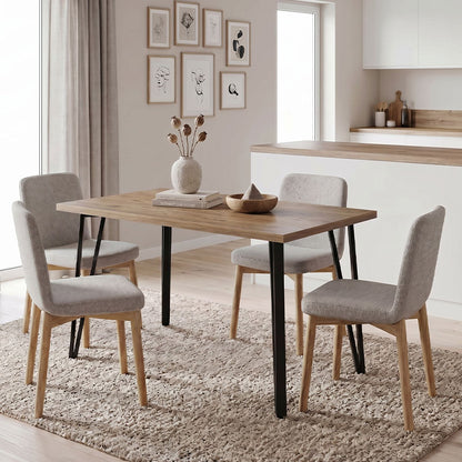 Τραπέζι Xana Χρώμα Sepet Oak 120x70x77,5