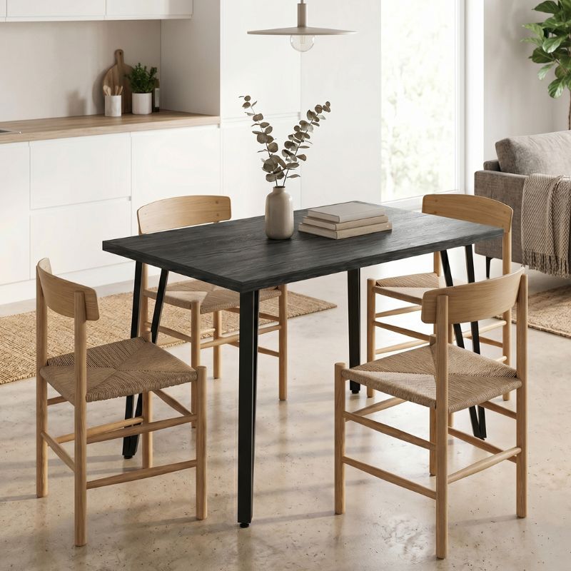 Table Xana Black Wood 120x70x77.5