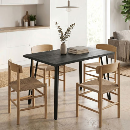 Table Xana Black Wood 120x70x77.5